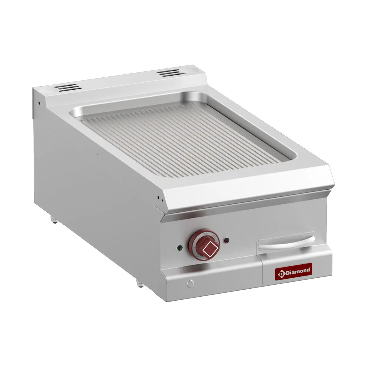 Plaque de cuisson électrique rainurée, module 1/2  -Top-