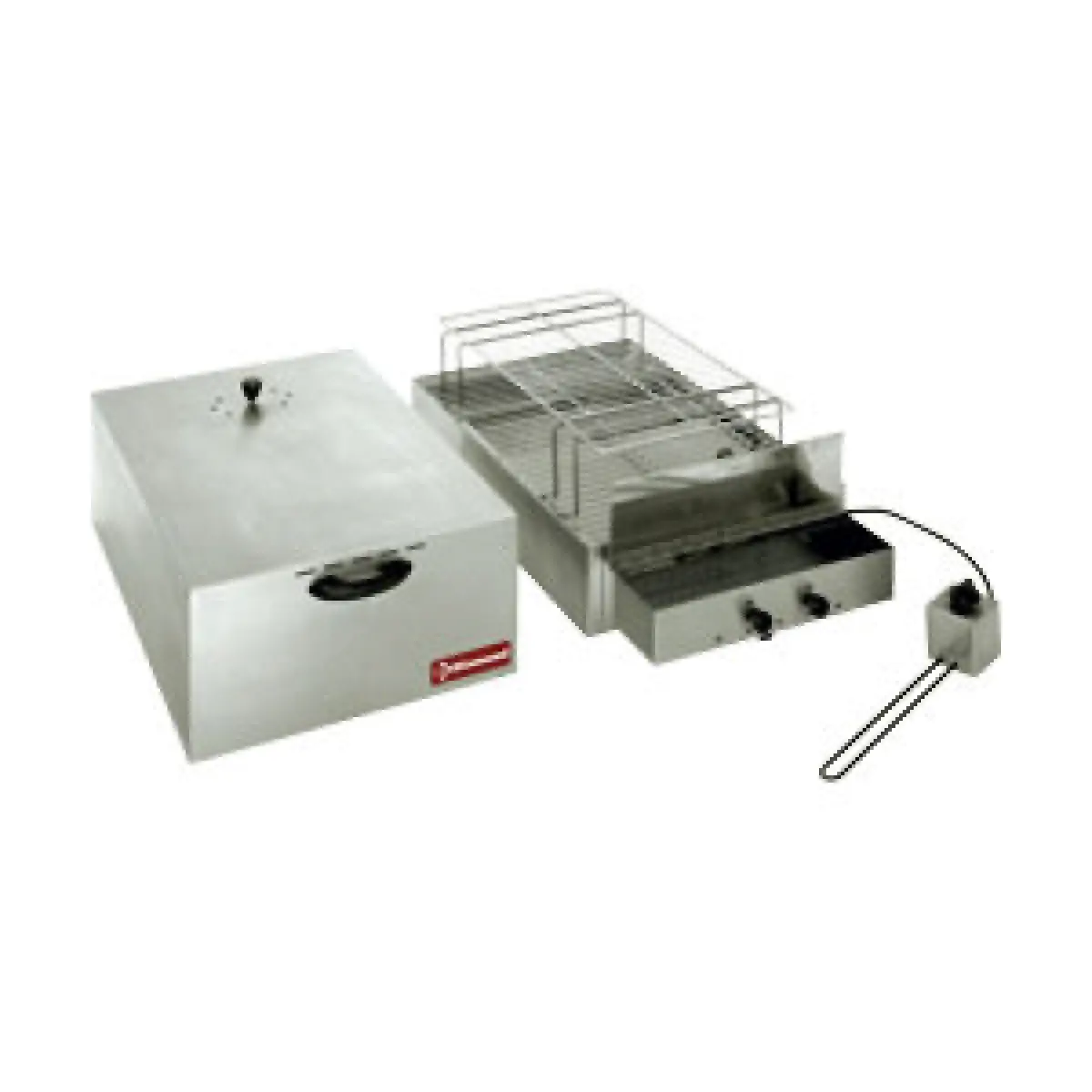 Fumoir électrique pour aliments, 2 étages (400x600 mm + 340x545mm)