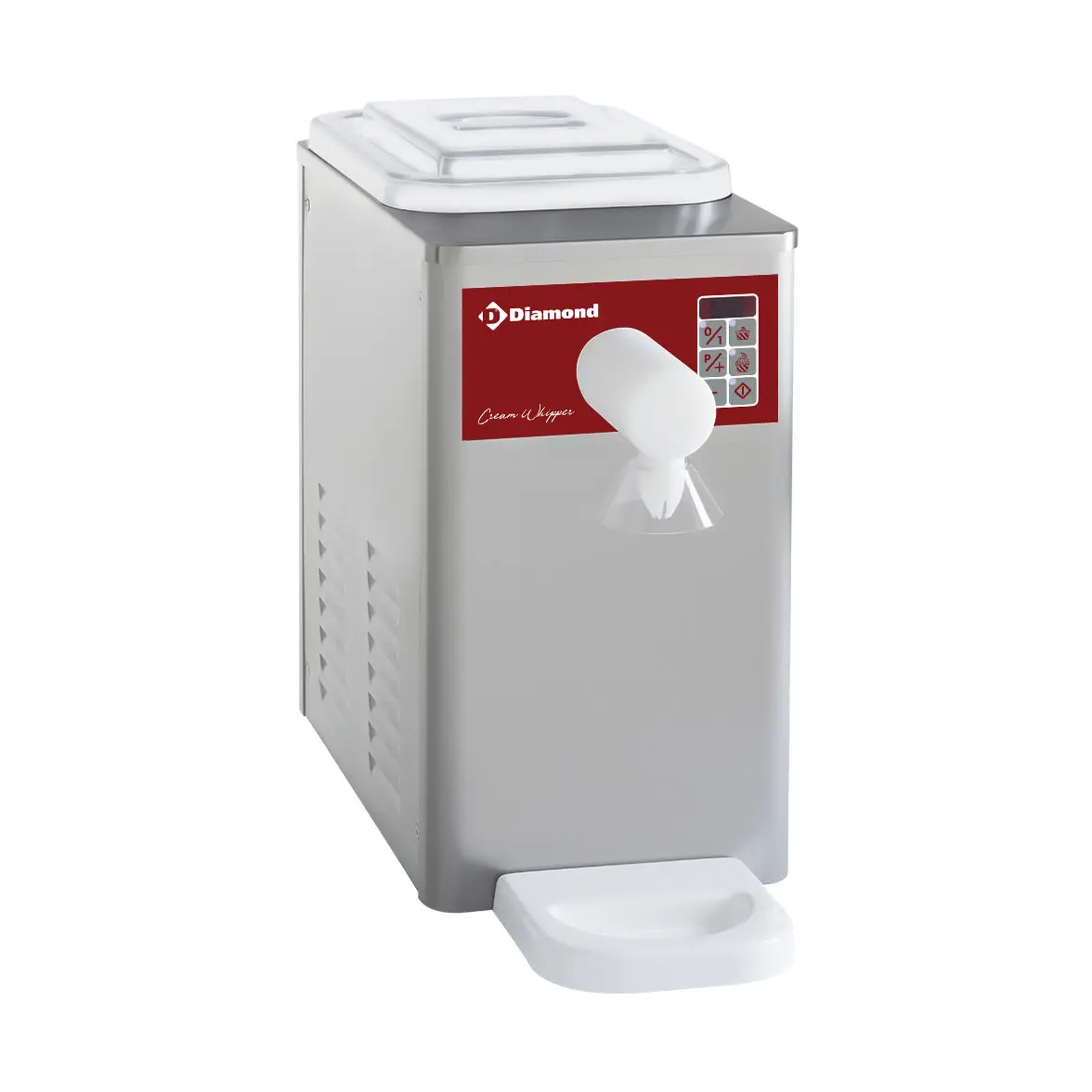 Machine réfrigérée à chantilly en inox, cuve 5 L (300 L/h)