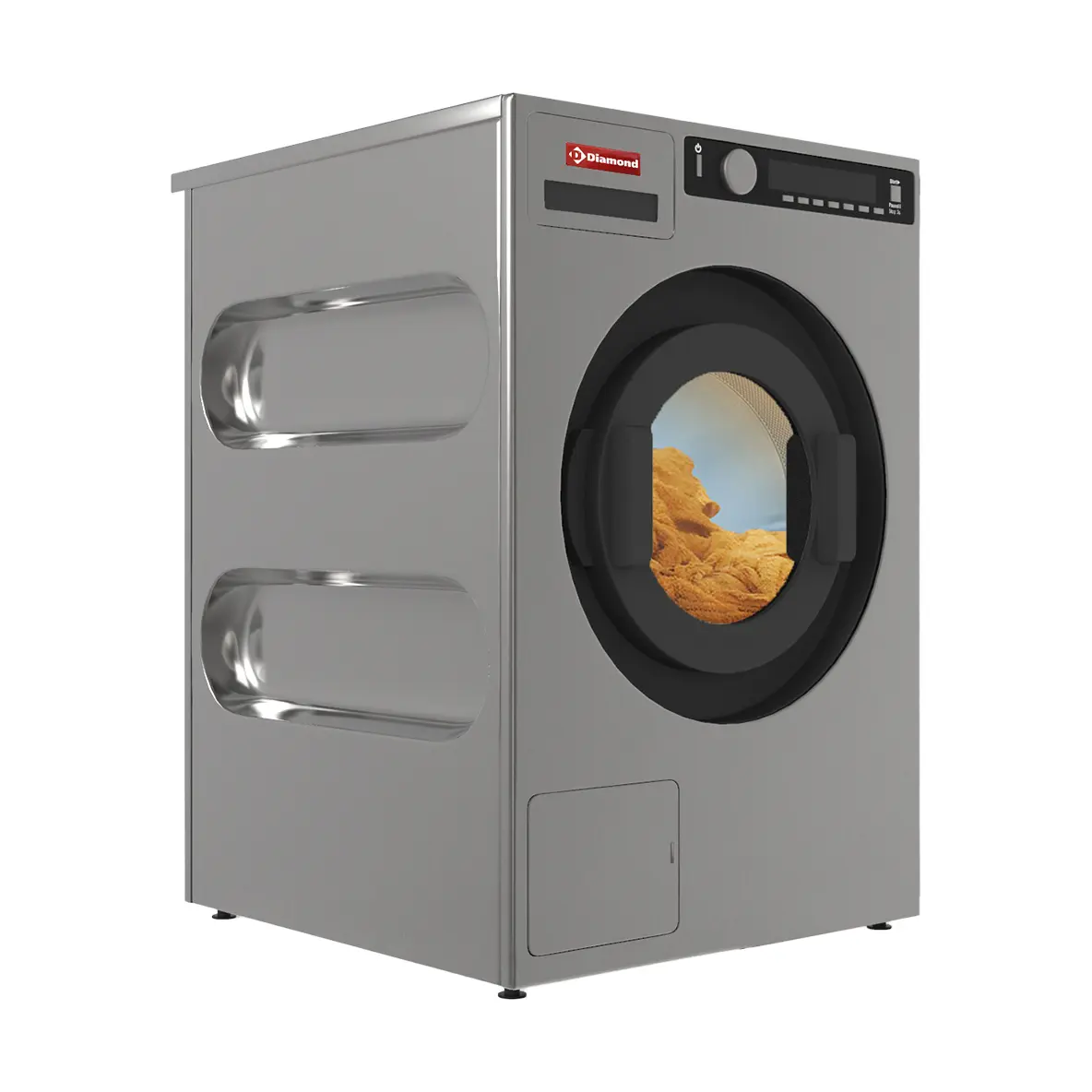 Lave-essoreuse "Inox-Titanium", avec pompe de décharge 6,5 Kg