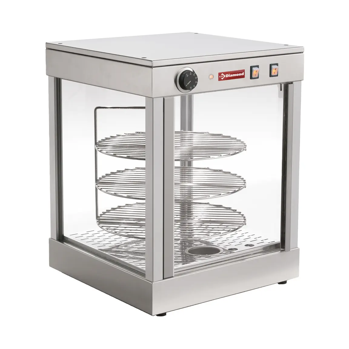 Vitrine chauffante rotative D.420 mm