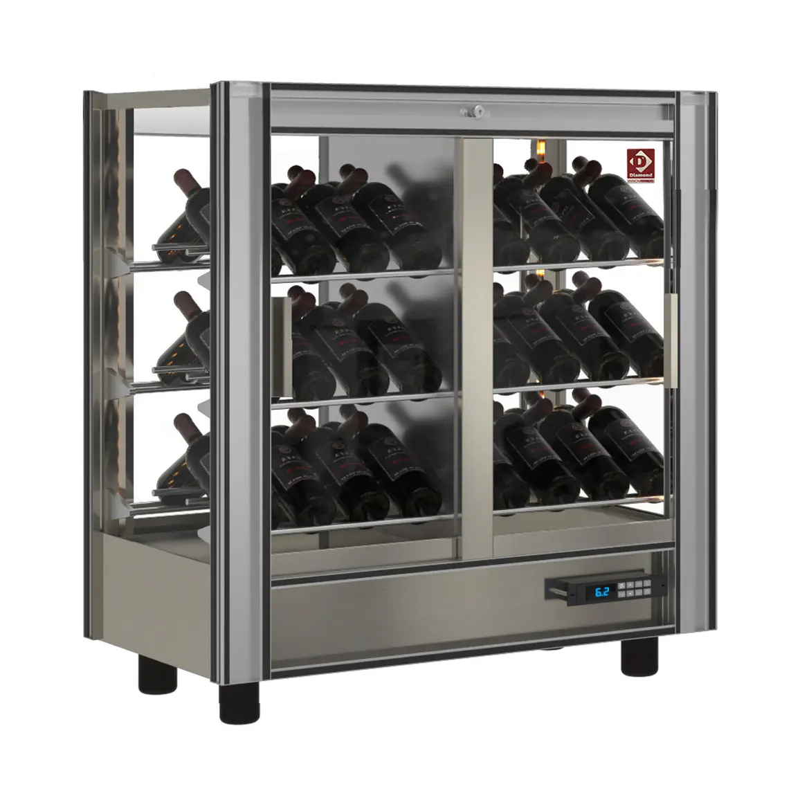 Vitrine réfrigérée à  vins Lt. 216 - Traversante - Modulable