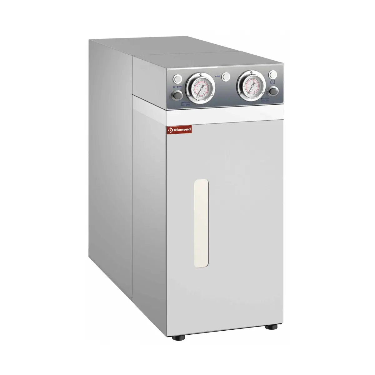 Osmoseur 150 Lit/h, avec vase d'expansion, monobloc en inox 
