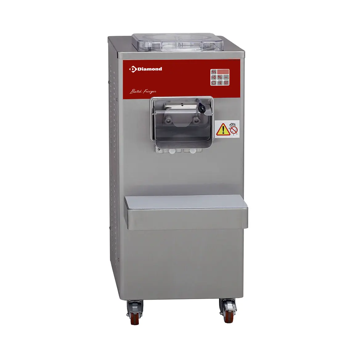 Turbine à glace verticale automatique, 50 L/h, condenseur à eau