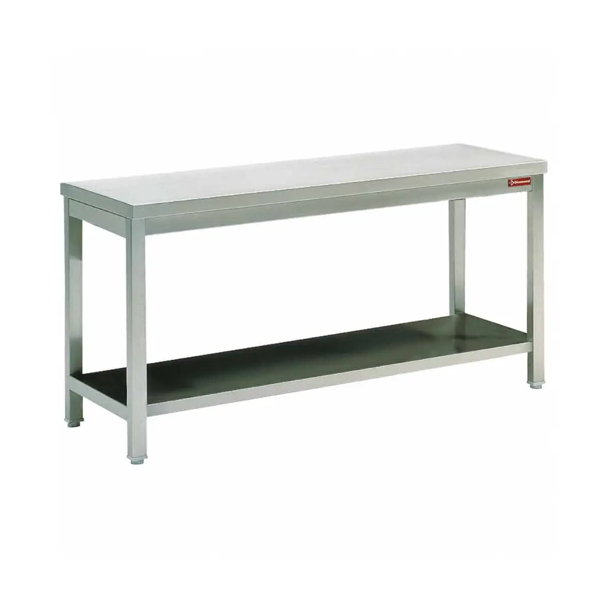 Table de travail avec tablette inférieure - 2000 x 700 mm