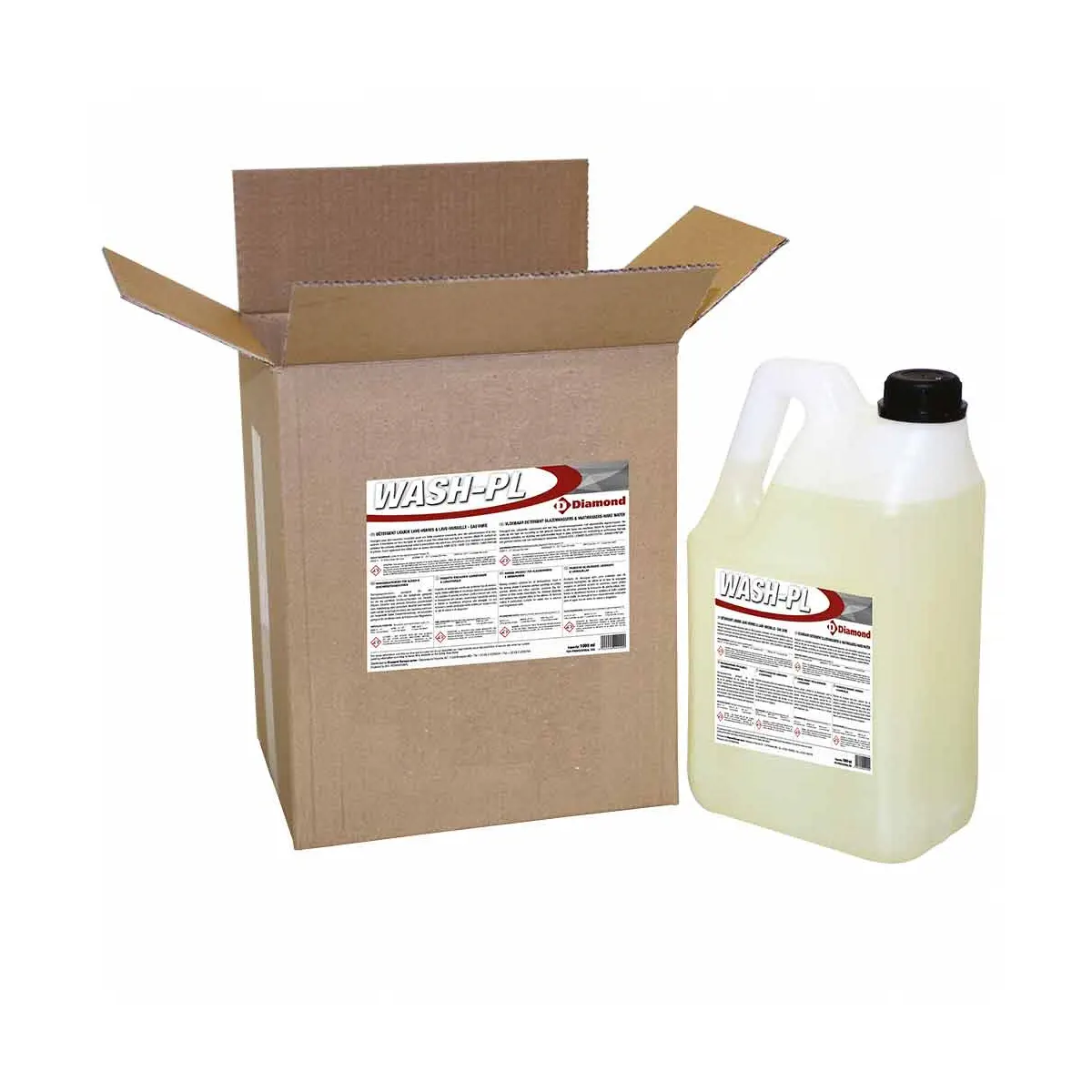 Détergent liquide lave-verres & lave-vaiselles  - Eau dure  - 2 BDx5 LT/6KG  