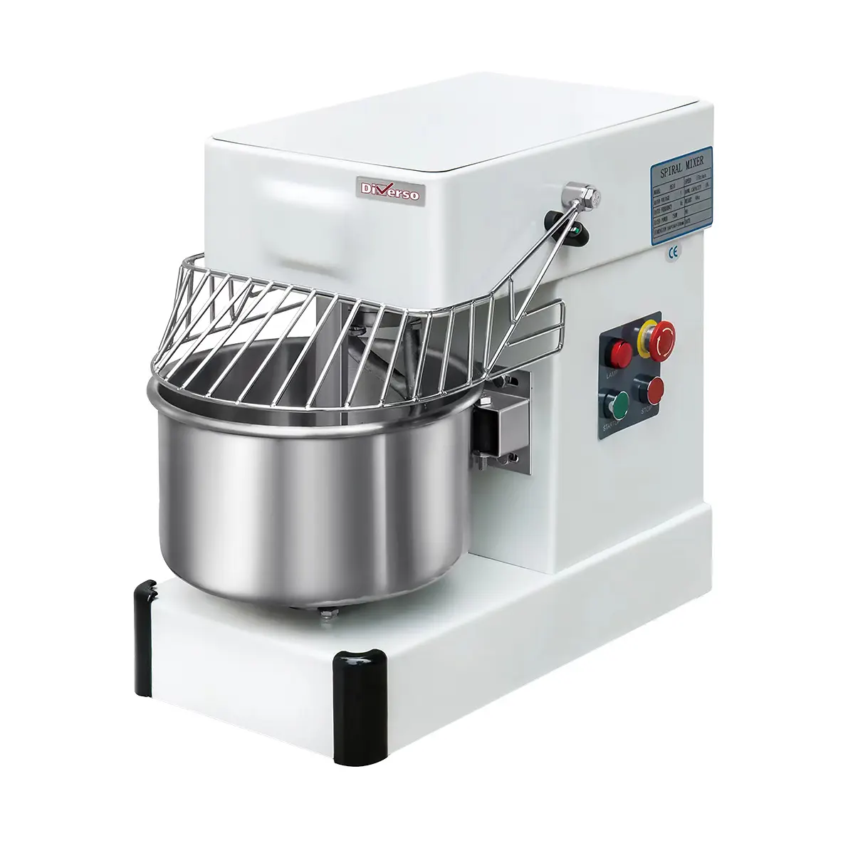 Pétrin à spirale 10 litres, sur roues