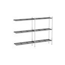 Rayonnage aluminium angle 2936x370 1700 3 niveaux