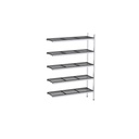 Rayonnage aluminium angle 1263x570 1700 5 niveaux