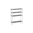 Rayonnage aluminium 1045x370 2000 4 niveaux