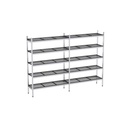 Rayonnage aluminium 2390x370 2000 5 niveaux