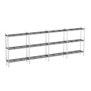 Rayonnage aluminium 5490x570 2000 3 niveaux