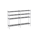 Rayonnage aluminium 2964x570 2000 4 niveaux