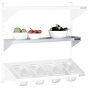 Étagère lisse réglable 1200x250
