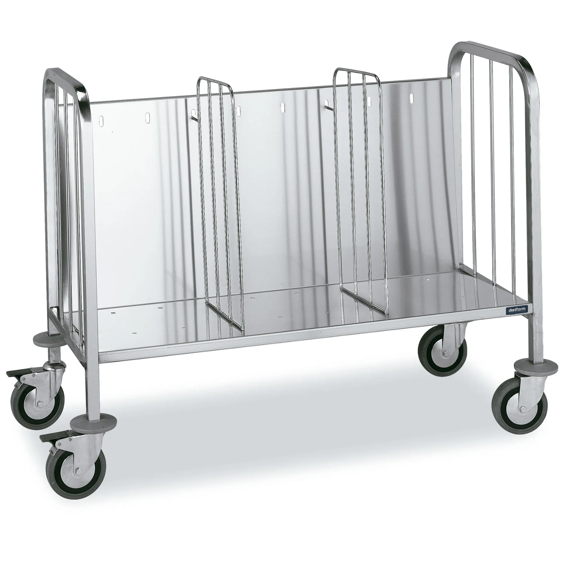 Chariot de rangement d'assiettes et de plateaux simple 1165x570x850