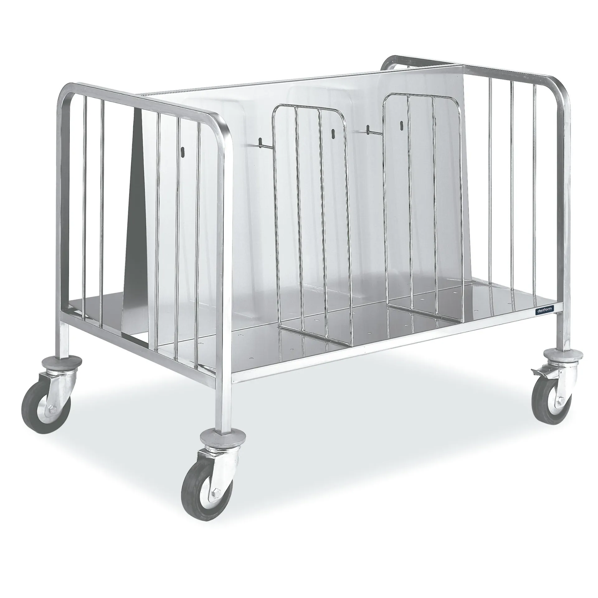Chariot de rangement d'assiettes et de plateaux 1165x785x850