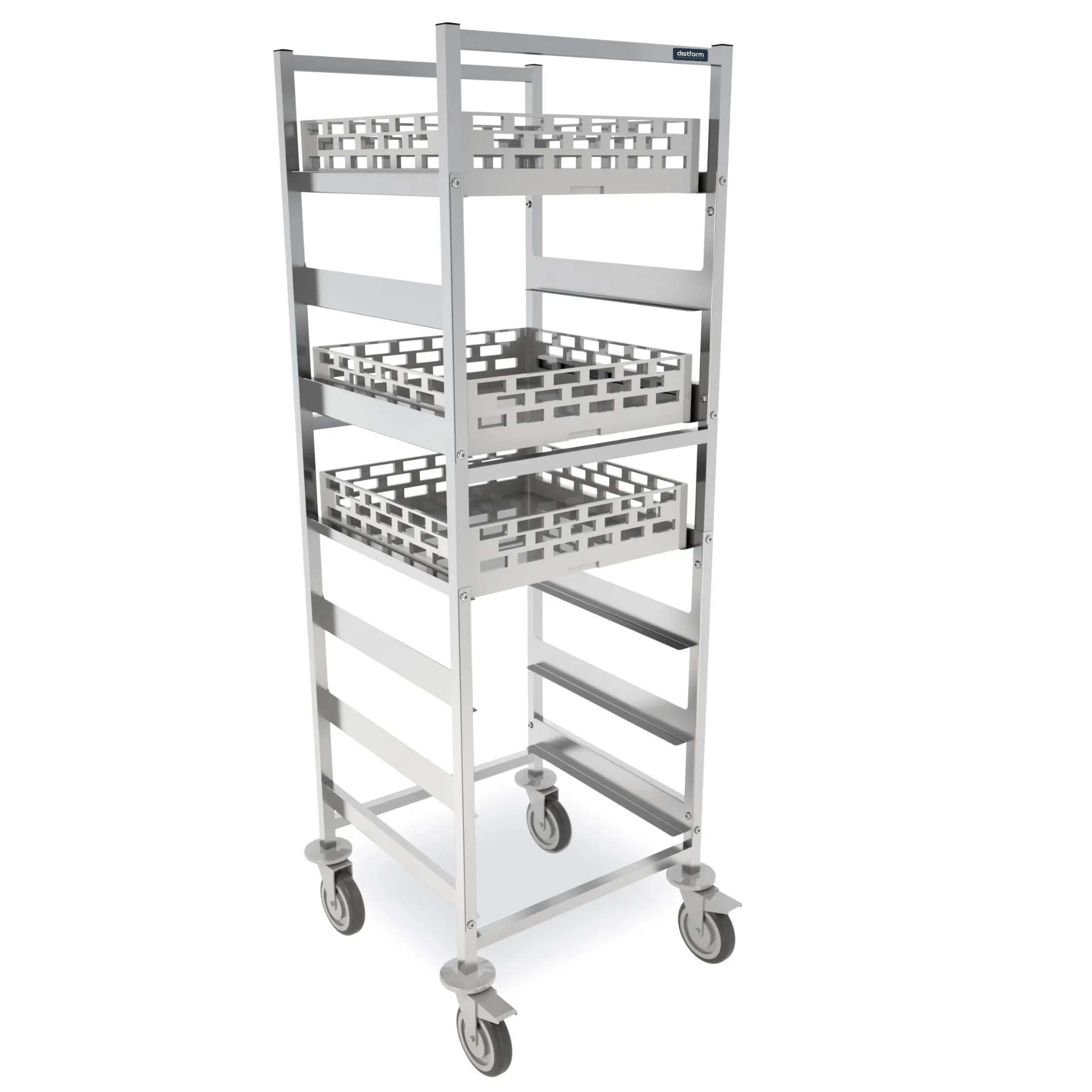 Chariot pour paniers à vaisselle 625x637x1720 (7 paires de glissières)