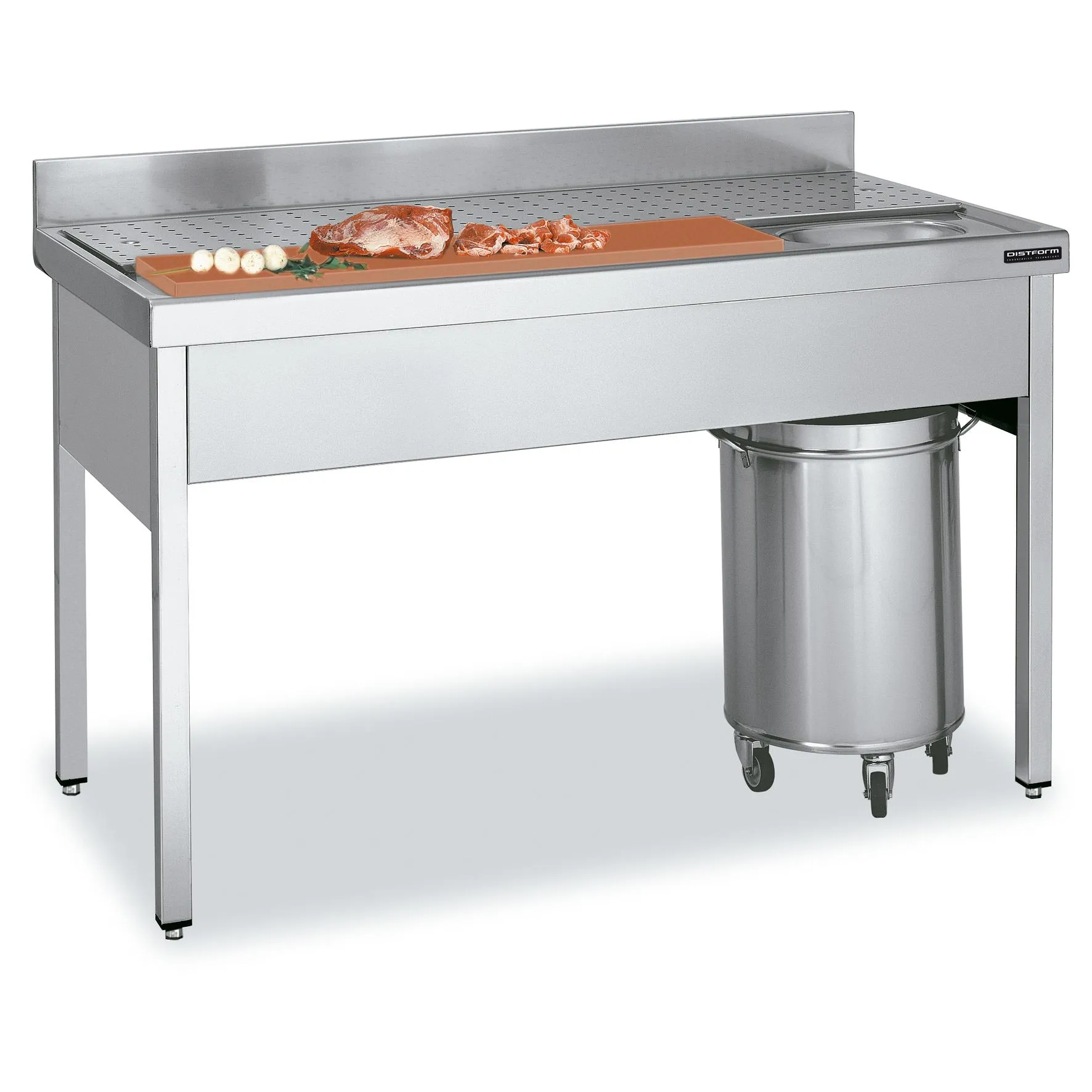 Table pour préparation de viandes et poissons 1400x700