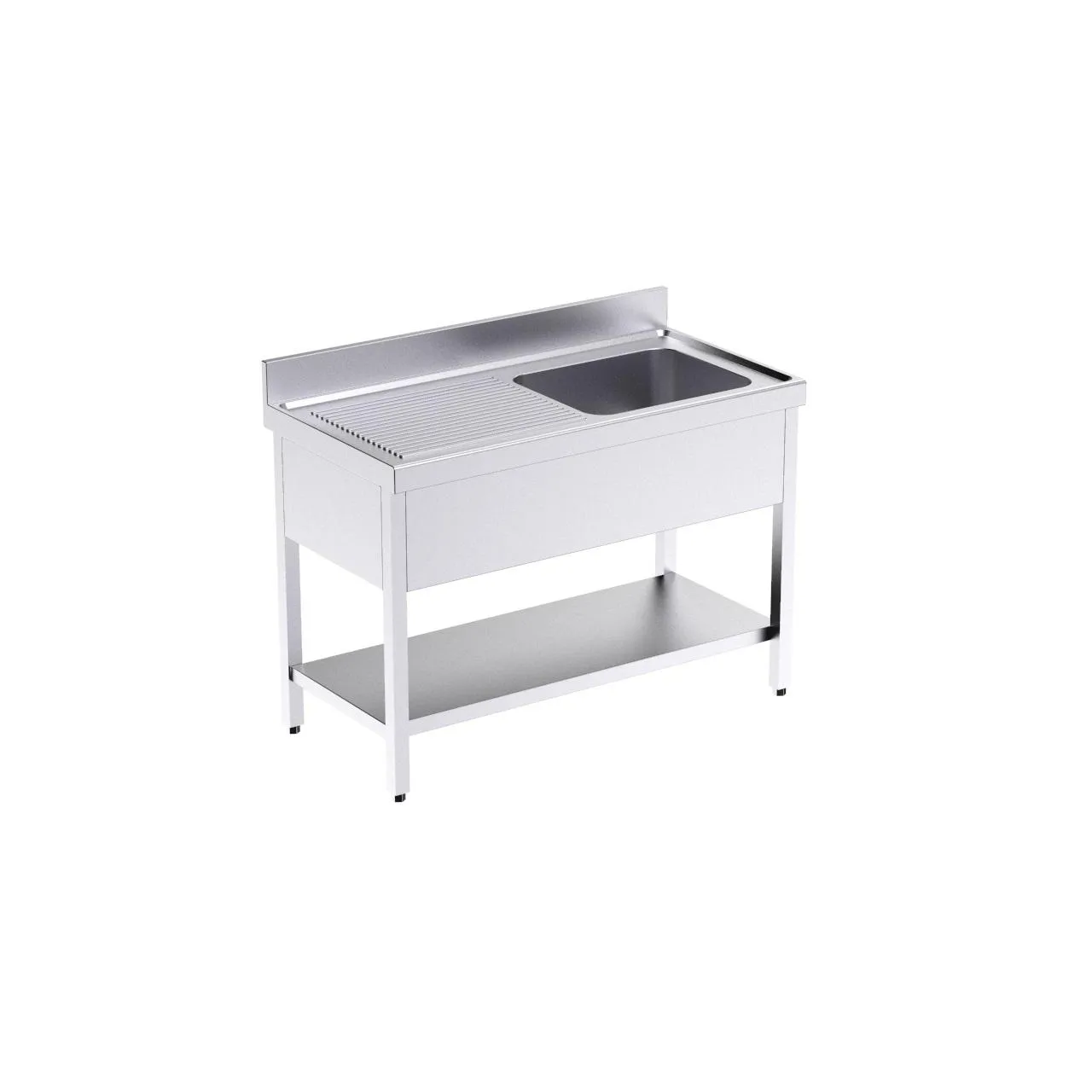 Bâti avec plonge 1000x600 G et étagère