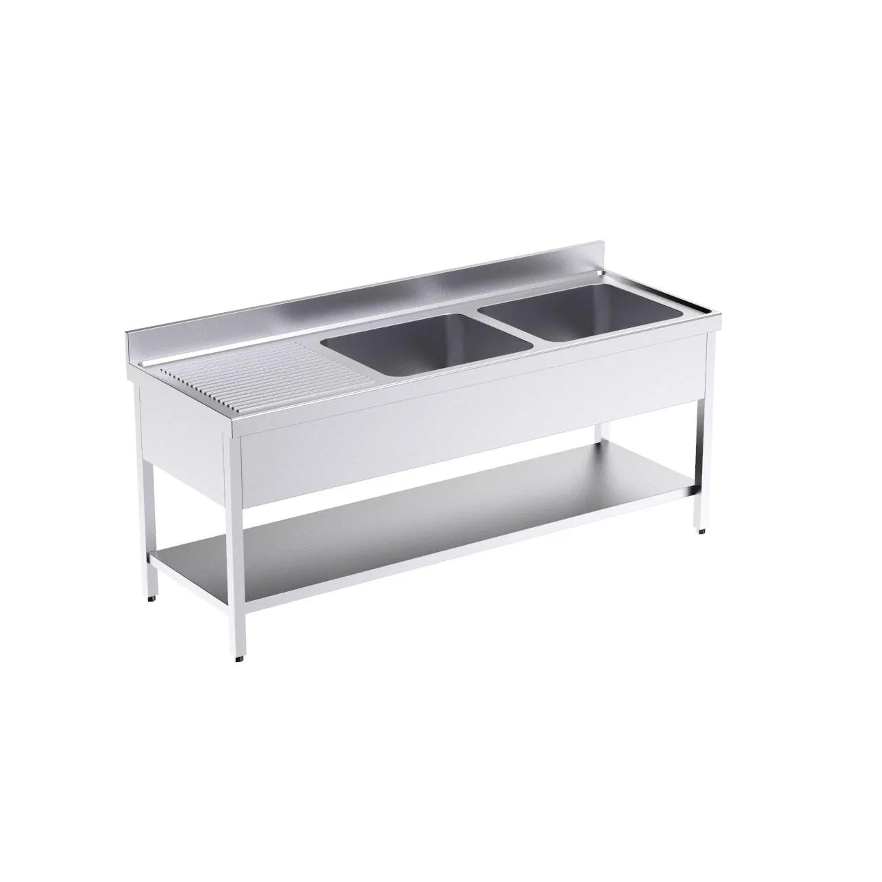 Bâti avec plonge 2000x700 G et étagère