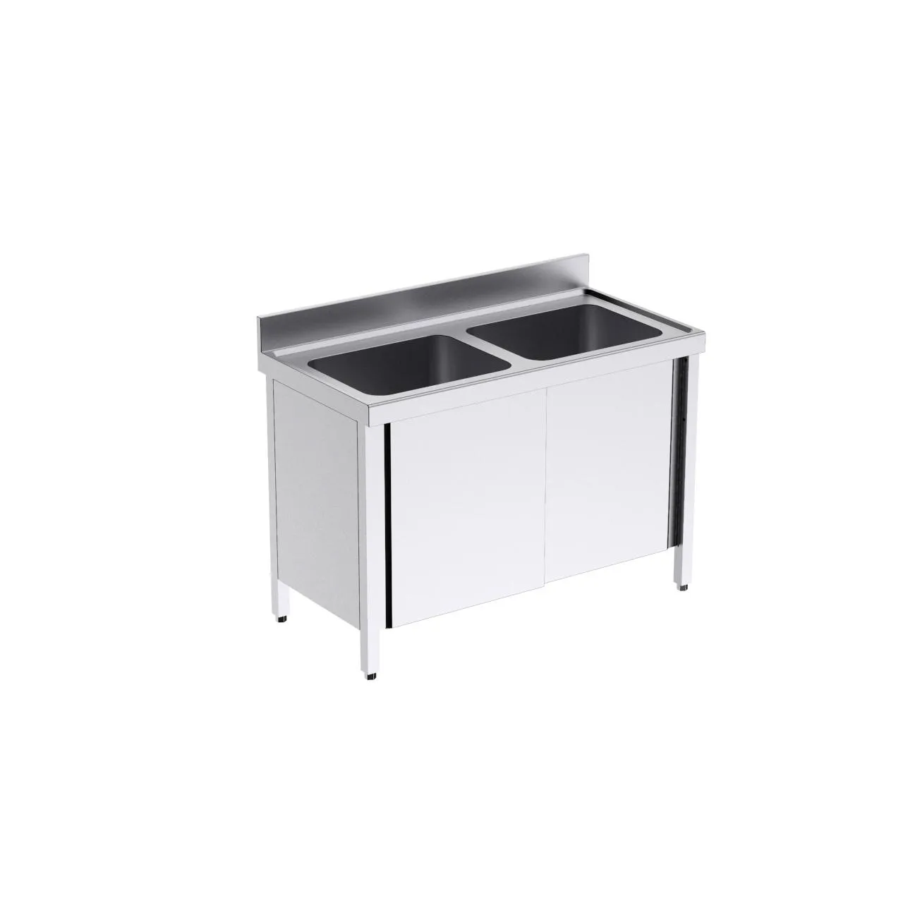 Plonge avec portes 1000x600 double