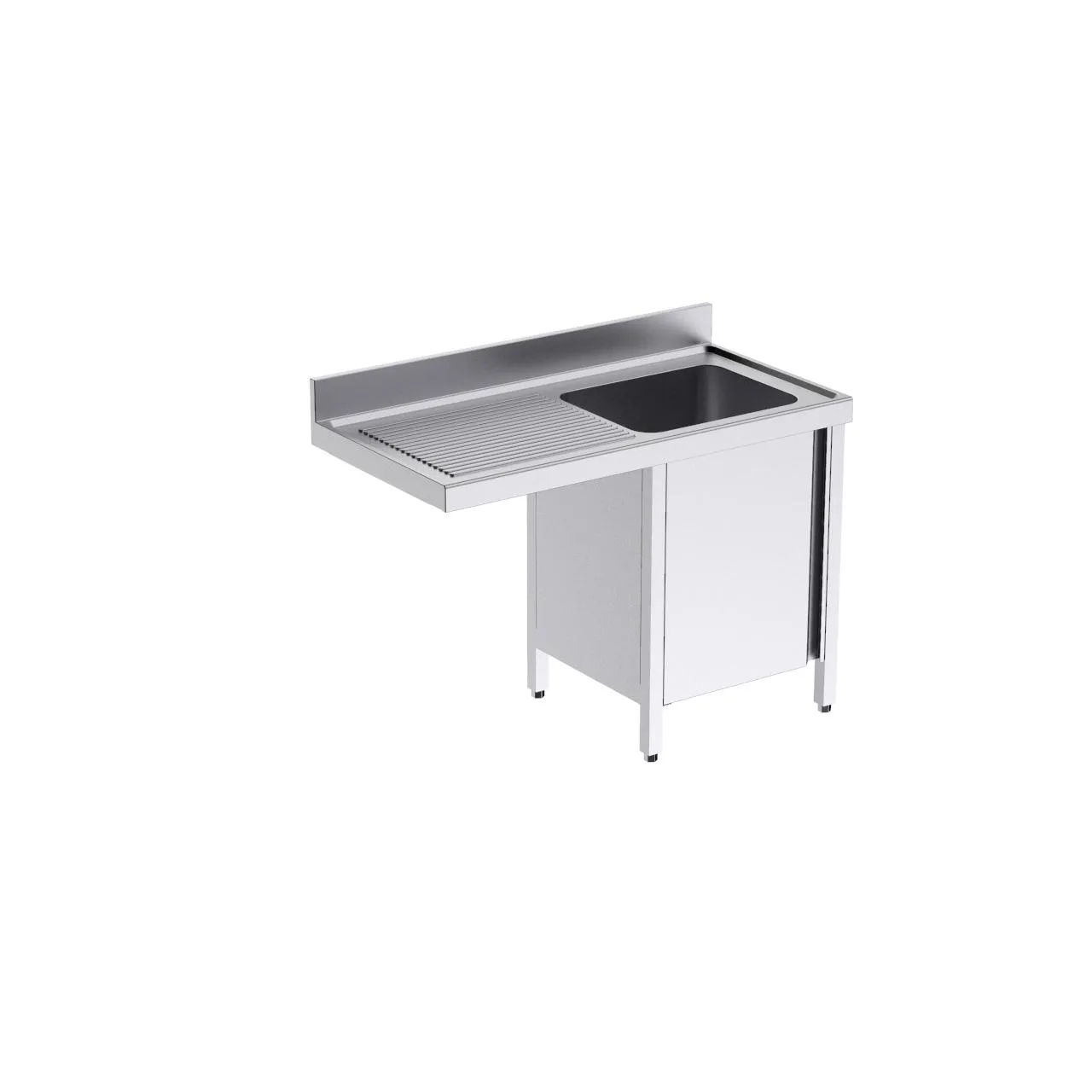 Plonge avec portes 1200x600 G et espace pour lave-vaisselle