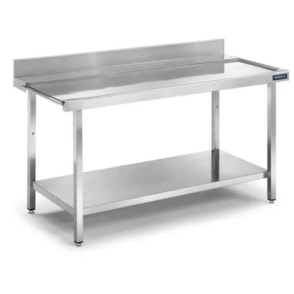 Table entrée/sortie murale gauche avec étagère 700x750x850