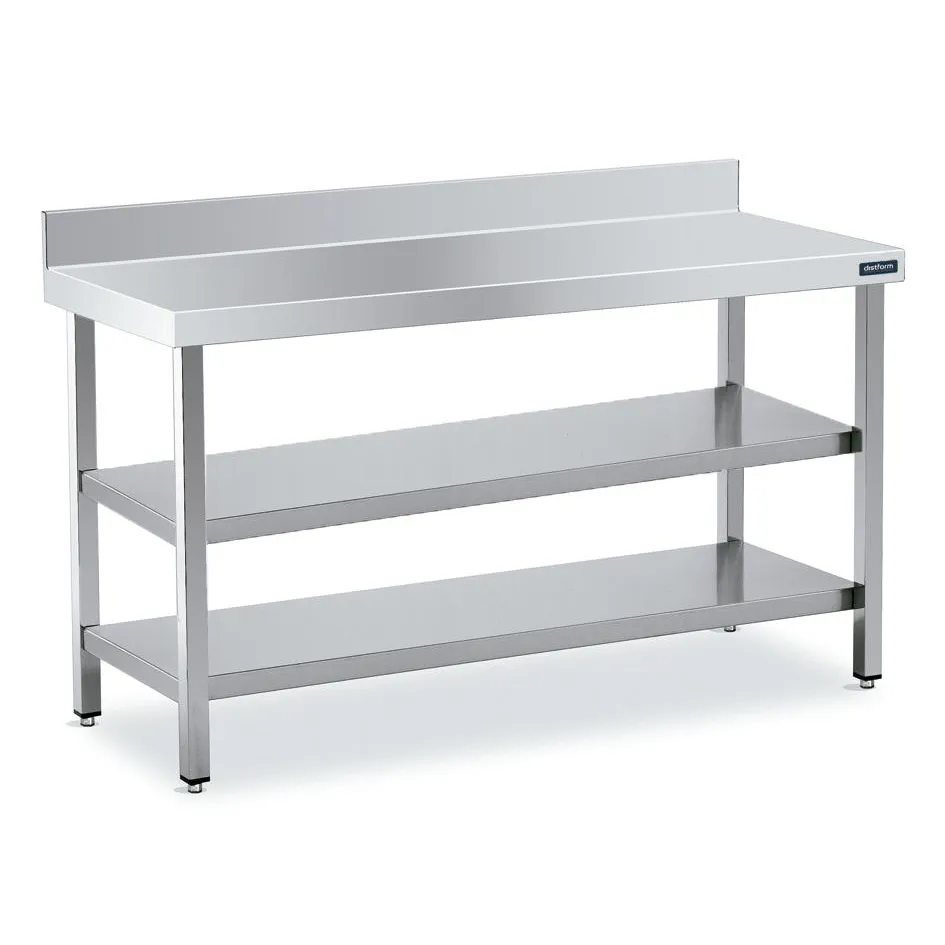 Table adossée 1600x900 avec 2 étagères