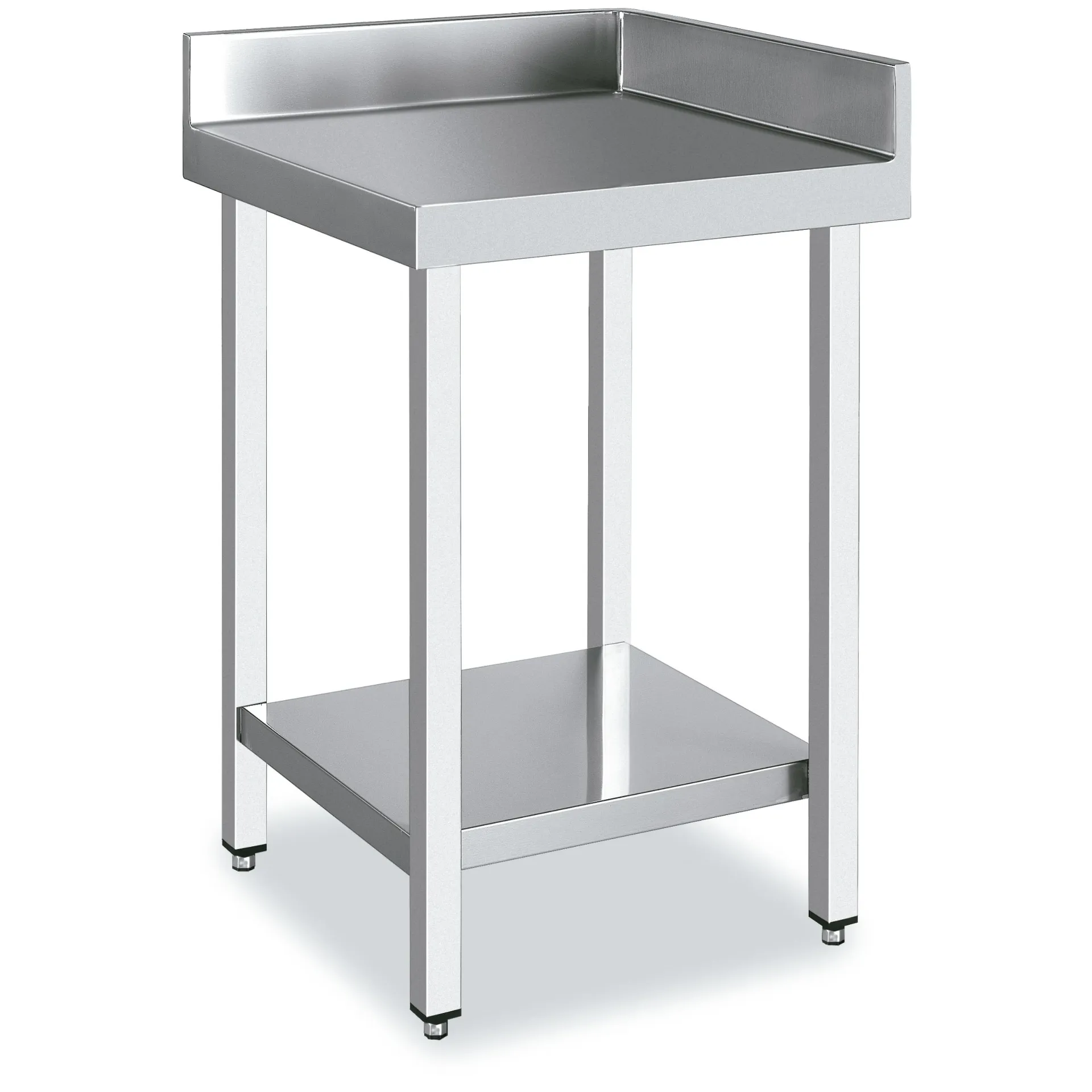Table d'angle 90º 700x700 avec 2 étagères