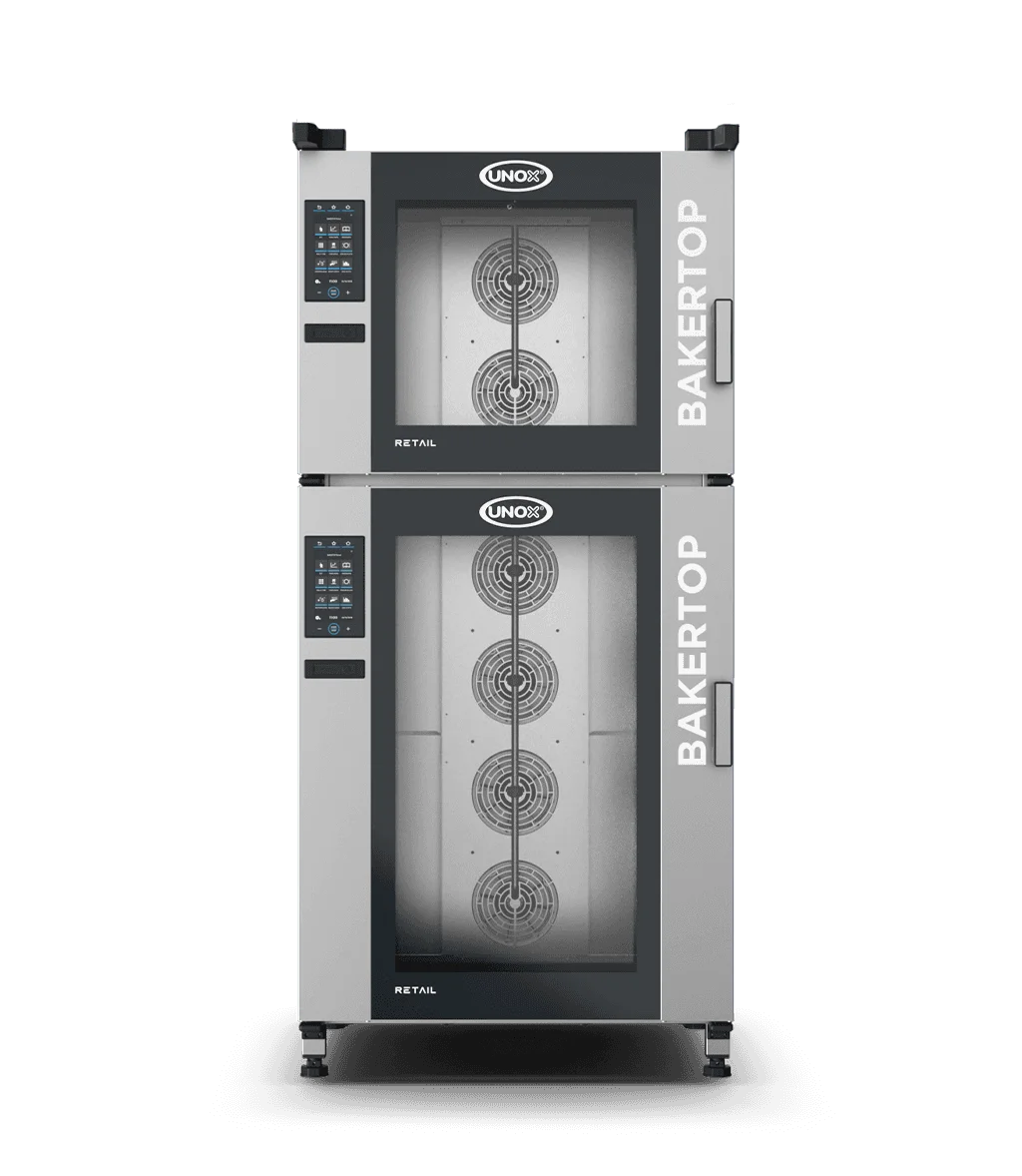 BAKERTOP RETAIL™ - Four mixte boulangerie 18 niveaux 600x400 sans hotte, charnière gauche