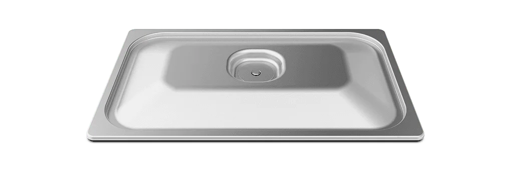 VACUUM.LID - Couvercle inox joint silicone (35mm) - GN 1/1