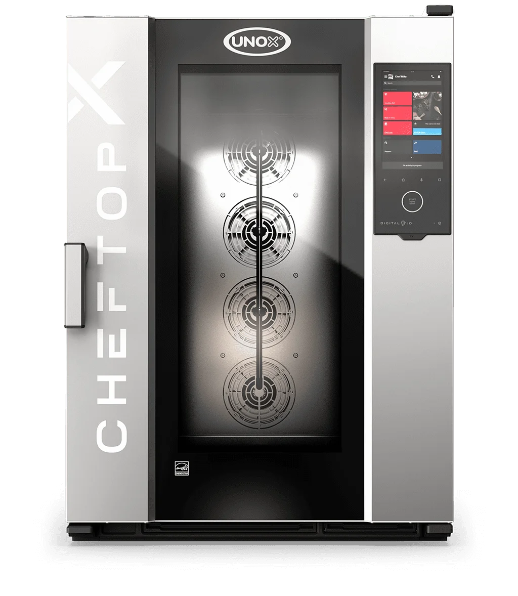 CHEFTOP-X Digital.ID COUNTERTOP 10 GN 2/1 Gaz - charnière droite - Ethernet
