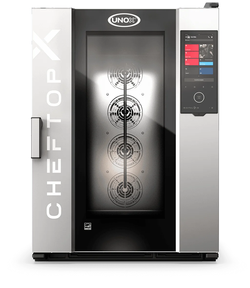 CHEFTOP-X Digital.ID COUNTERTOP 10 GN 2/1 Électrique - charnière droite - Viande grasse (PO)