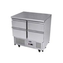 Meuble snacking GN1/1 - 4 tiroirs - 300L - Inox