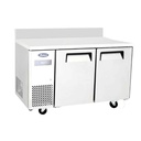Table réfrigérée compacte positive - 2 portes + dosseret - 270L