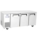 Table réfrigérée compacte négative - 3 portes - 470L